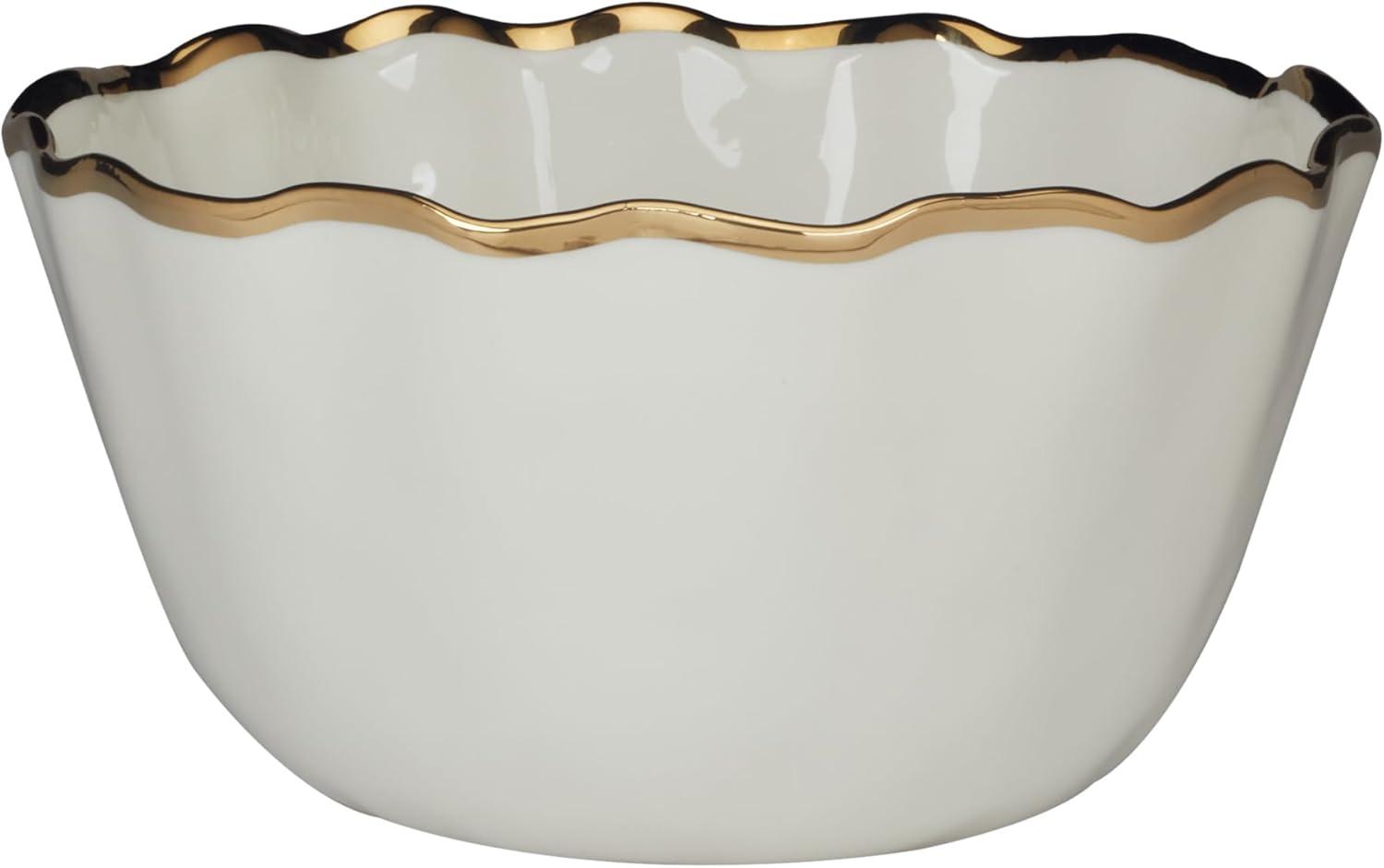 Certified International Regency Gold Deep Bowl 10.5in x 5.5in | Wayfair