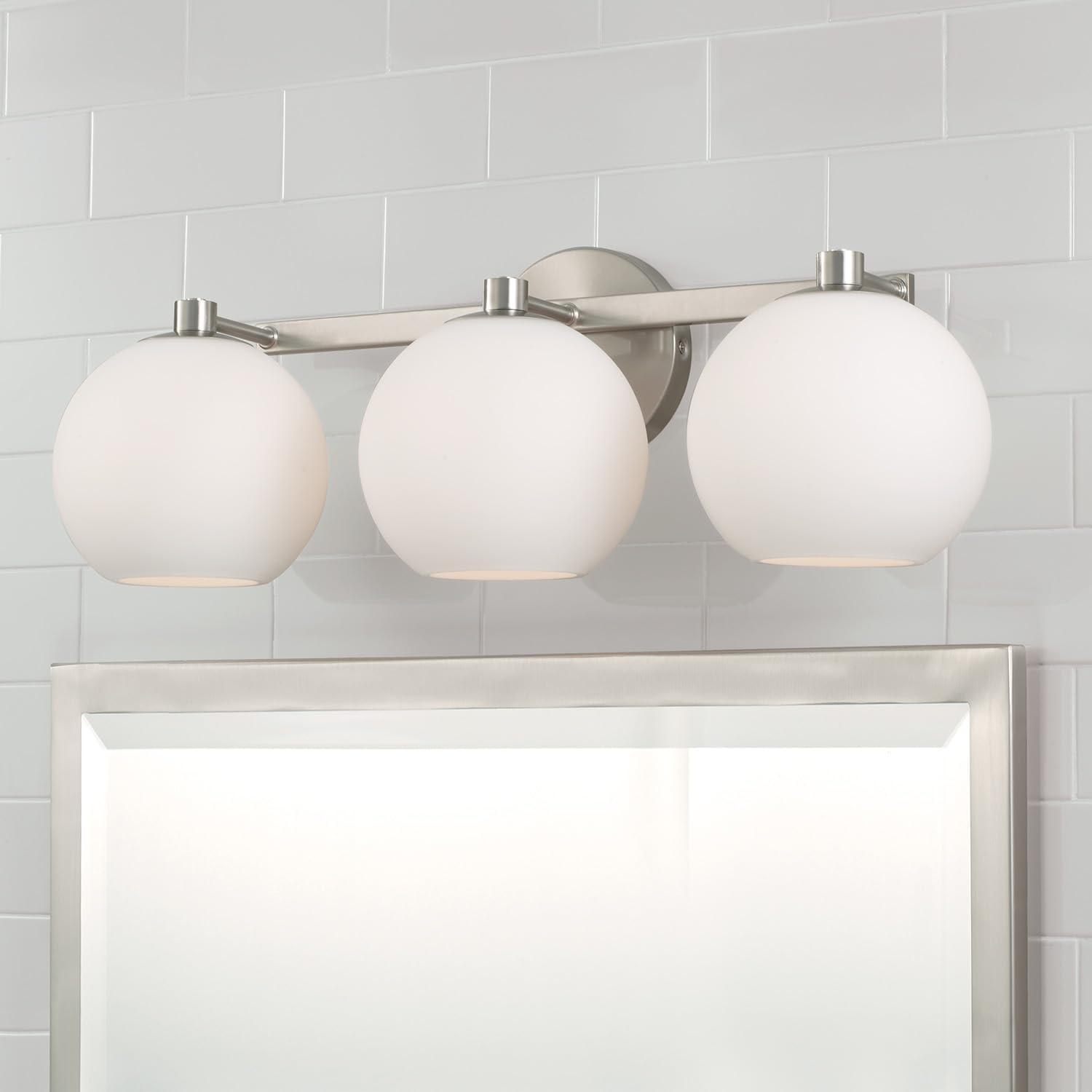 Ansley 3 Light Frosted Dimmable Vanity Light