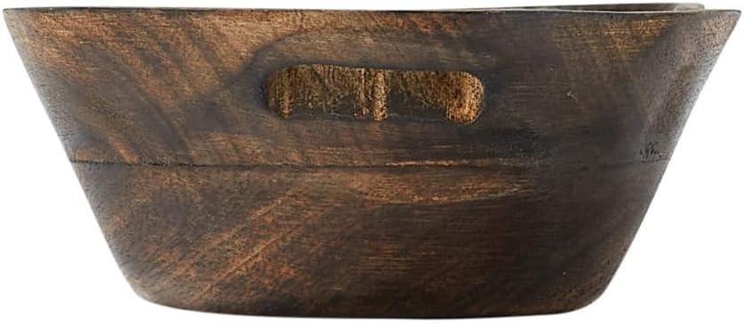 Rustic Polished Mango Wood Rectangular Serving Tray