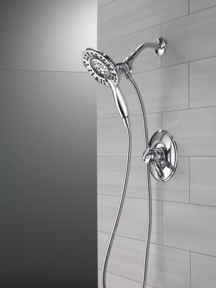 In2ition 2-in-1 Dual Hand Held Shower Head, 3-Spray Detachable Round Shower Head 1.75 GPM