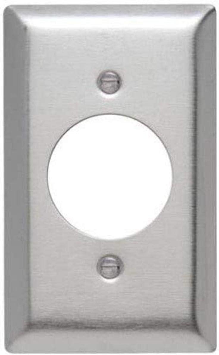 Stainless Steel Single Gang Power Outlet Wall Plate