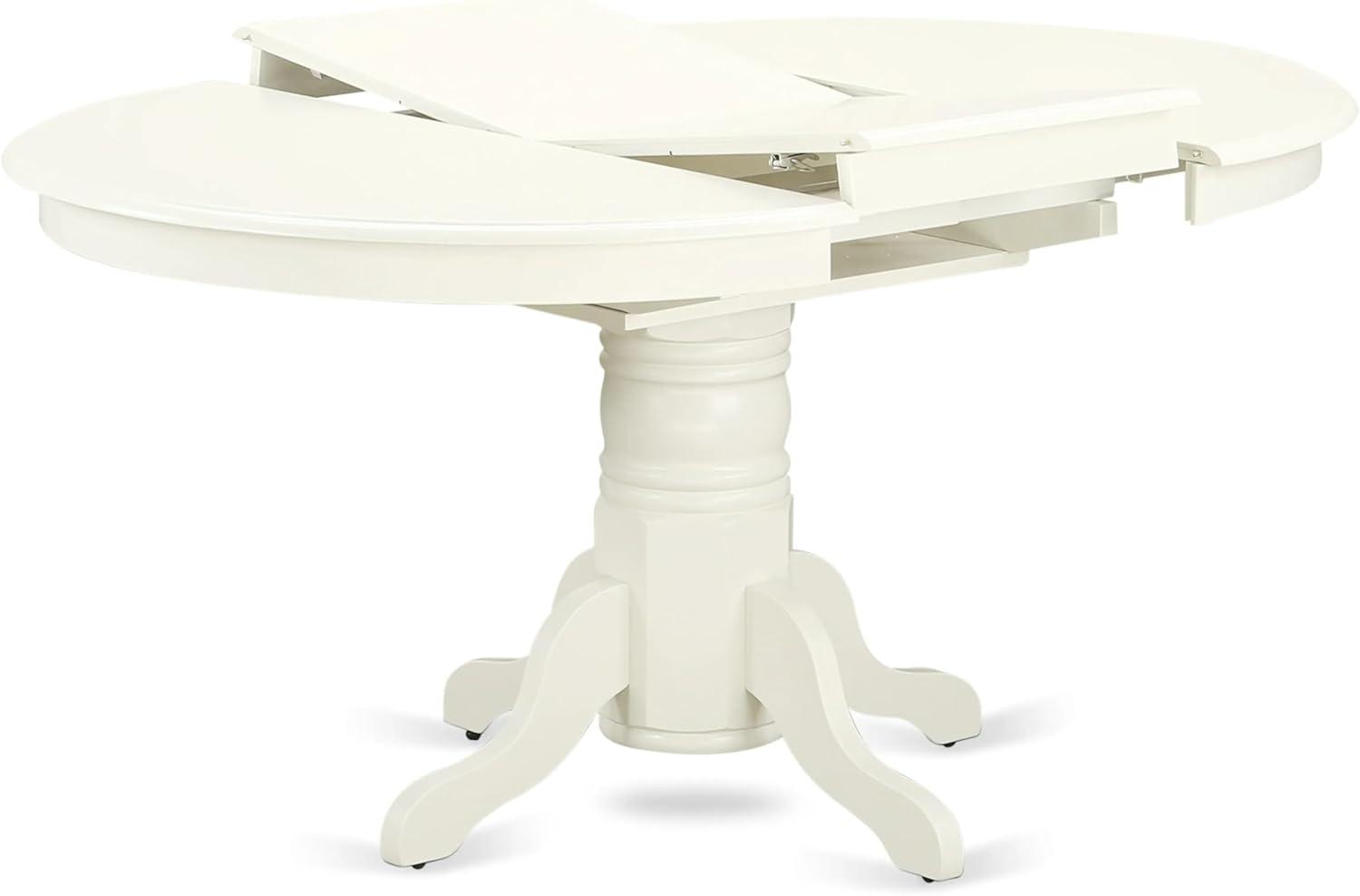 East West Furniture Dining Room Set Linen White, AVAB7-LWH-02