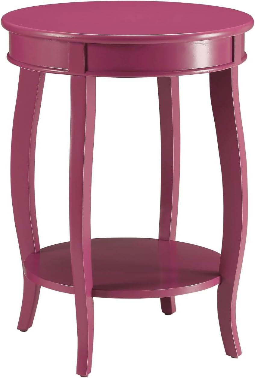 Trendy Side Table Red - Saltoro Sherpi