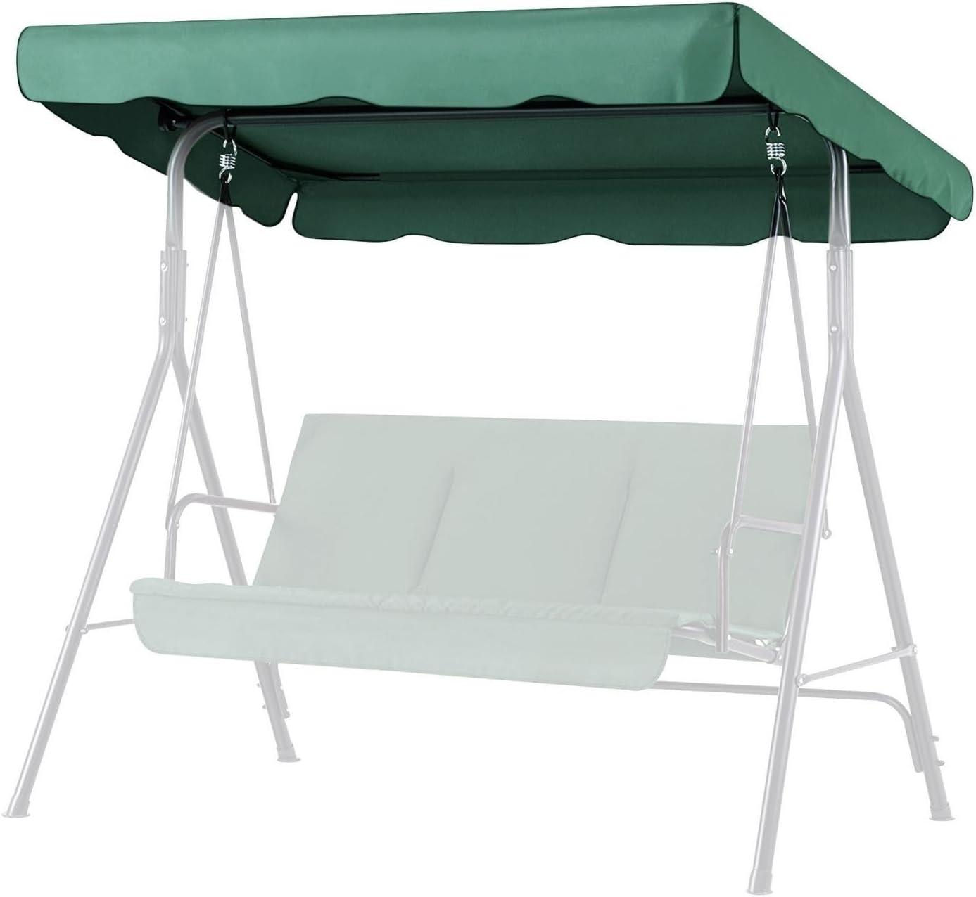 Green Polyester UV Block Swing Canopy Cover 77"x43"