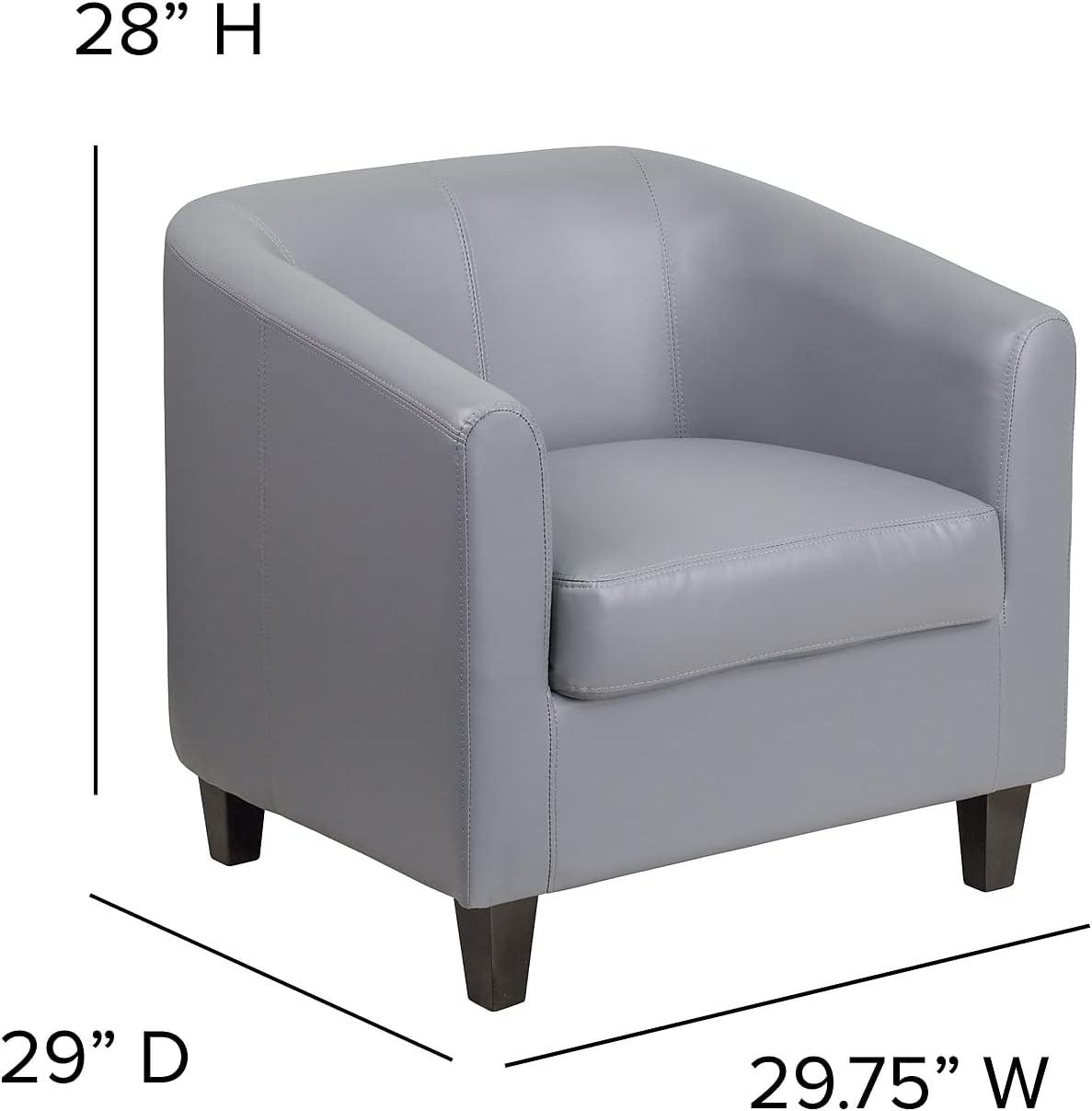 Flash Furniture Katie LeatherSoft Lounge Chair with Sloping Arms