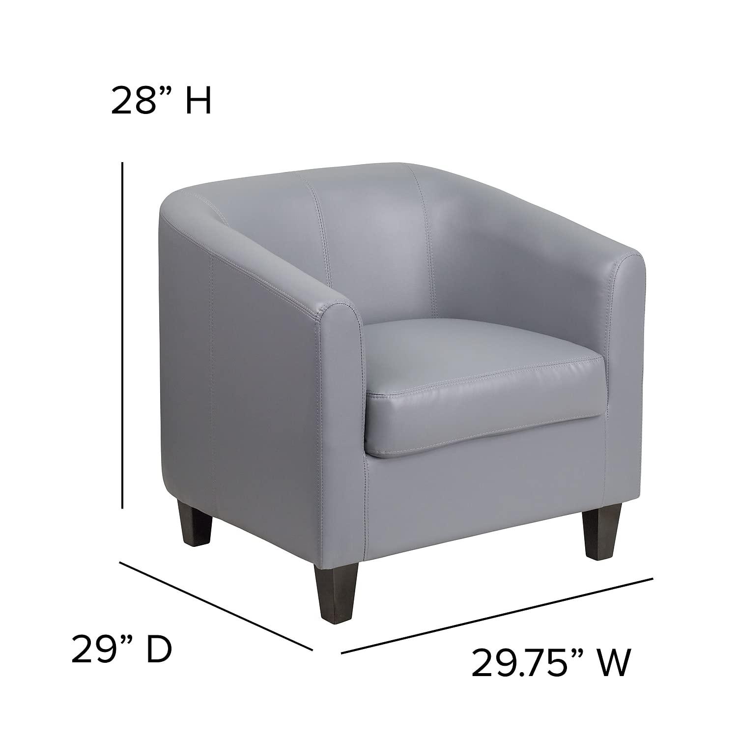 Flash Furniture Katie LeatherSoft Lounge Chair with Sloping Arms