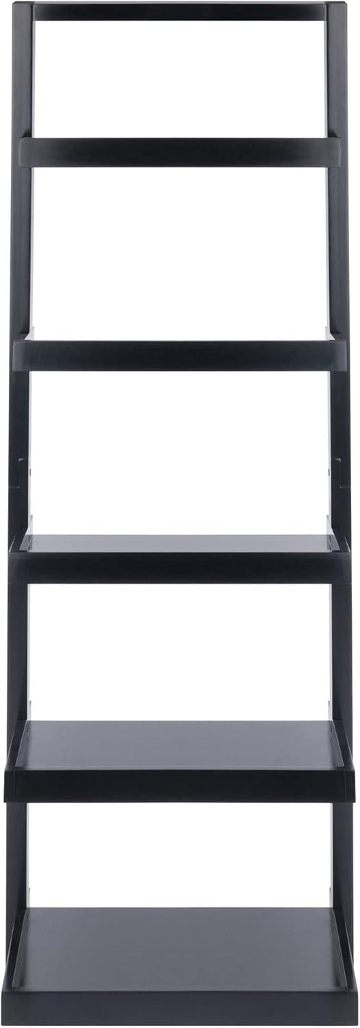 74.65&#34; Bailey Leaning Shelf Black Finish - Winsome