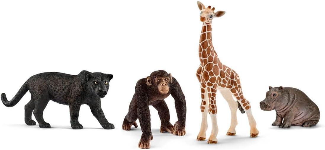 Schleich Wild Life Safari Animal Figurine Set for Ages 3-8