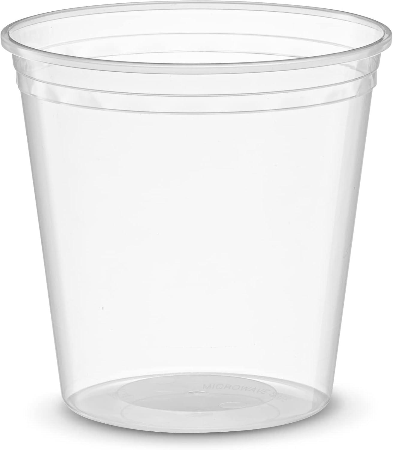 Pantry Value 24 Oz Deli Containers with Lids Food Prep Containers, 24-Pack