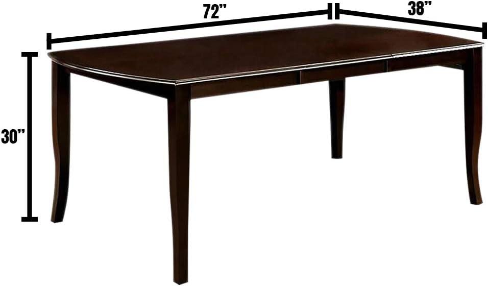 Woodside Contemporary Dining Table Expresso Finish - Saltoro Sherpi