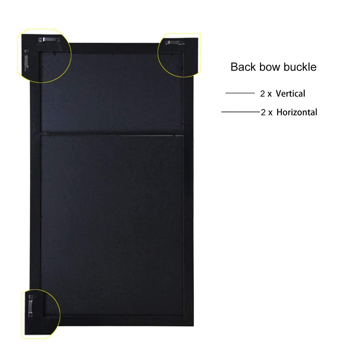 Adeco Trading Black Solid + Manufactured Wood Picture Frame
