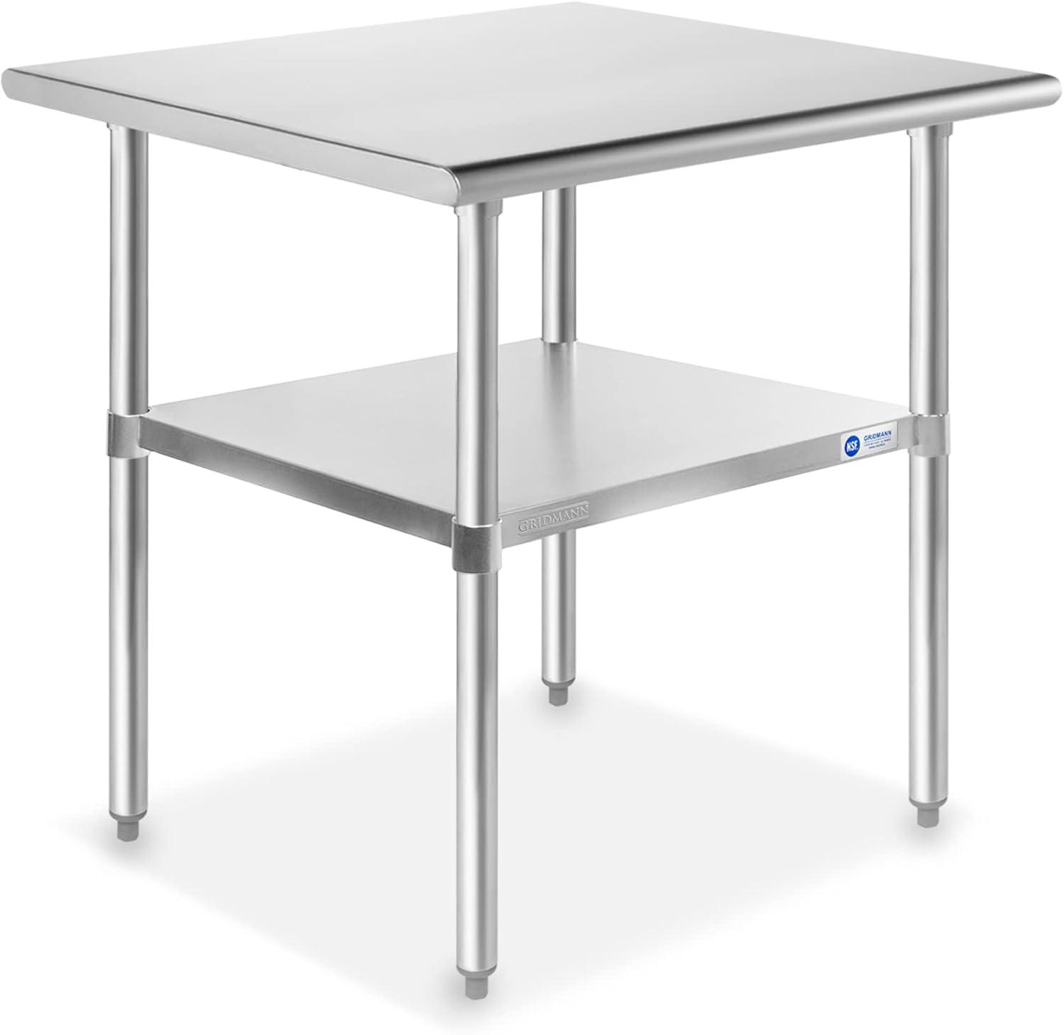 Amgood 30 in. x 24 in. Stainless Steel Table