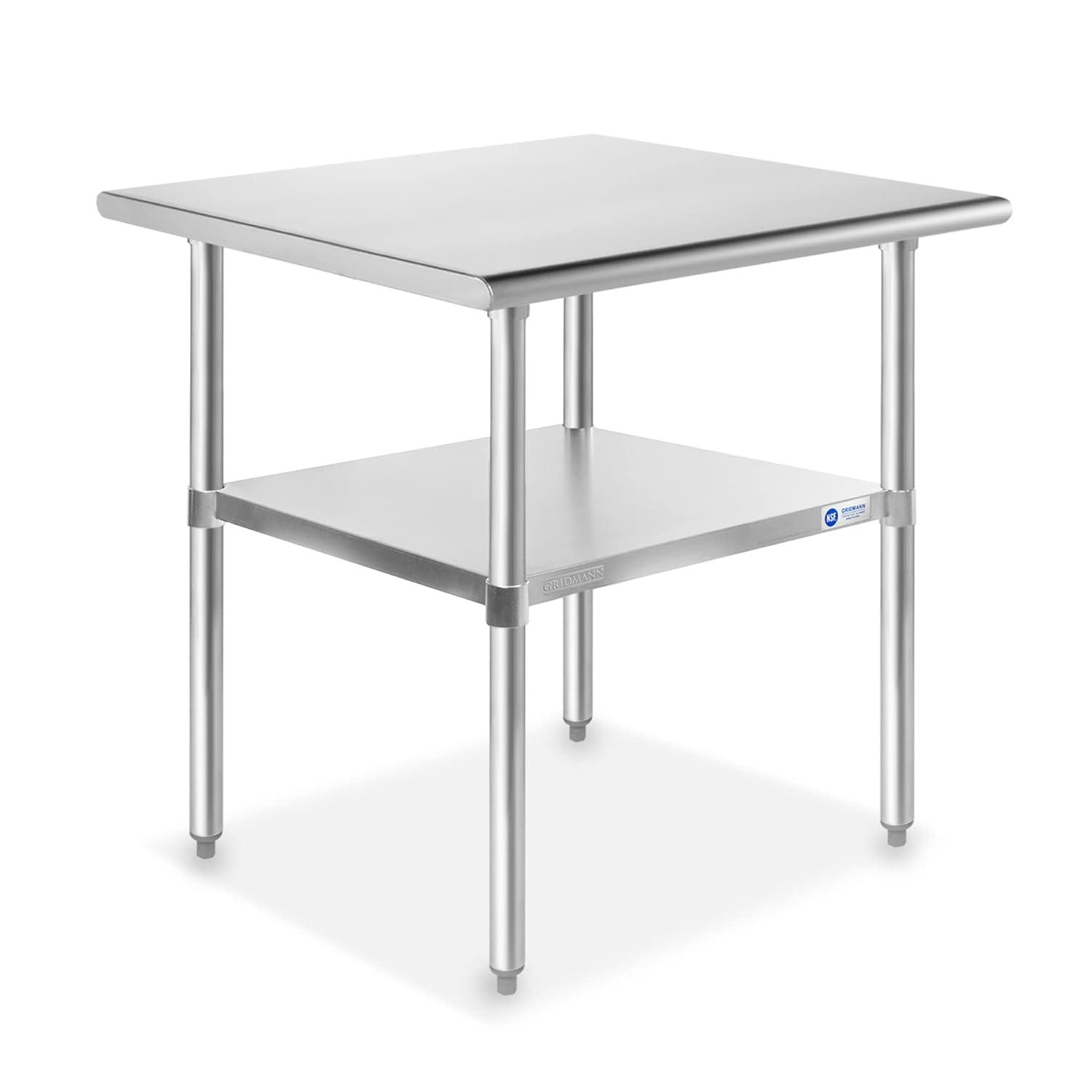 Amgood 30 in. x 24 in. Stainless Steel Table