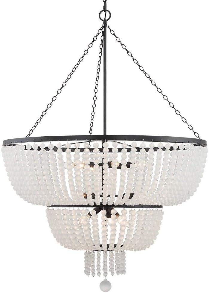 Crystorama Lighting Rylee 12 - Light Chandelier in  Matte Black