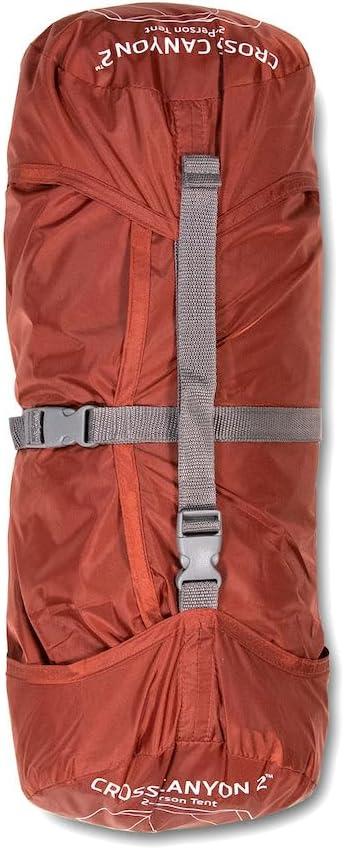 Klymit Cross Canyon 2 Person 3 Season Dome Camping Tent, Red