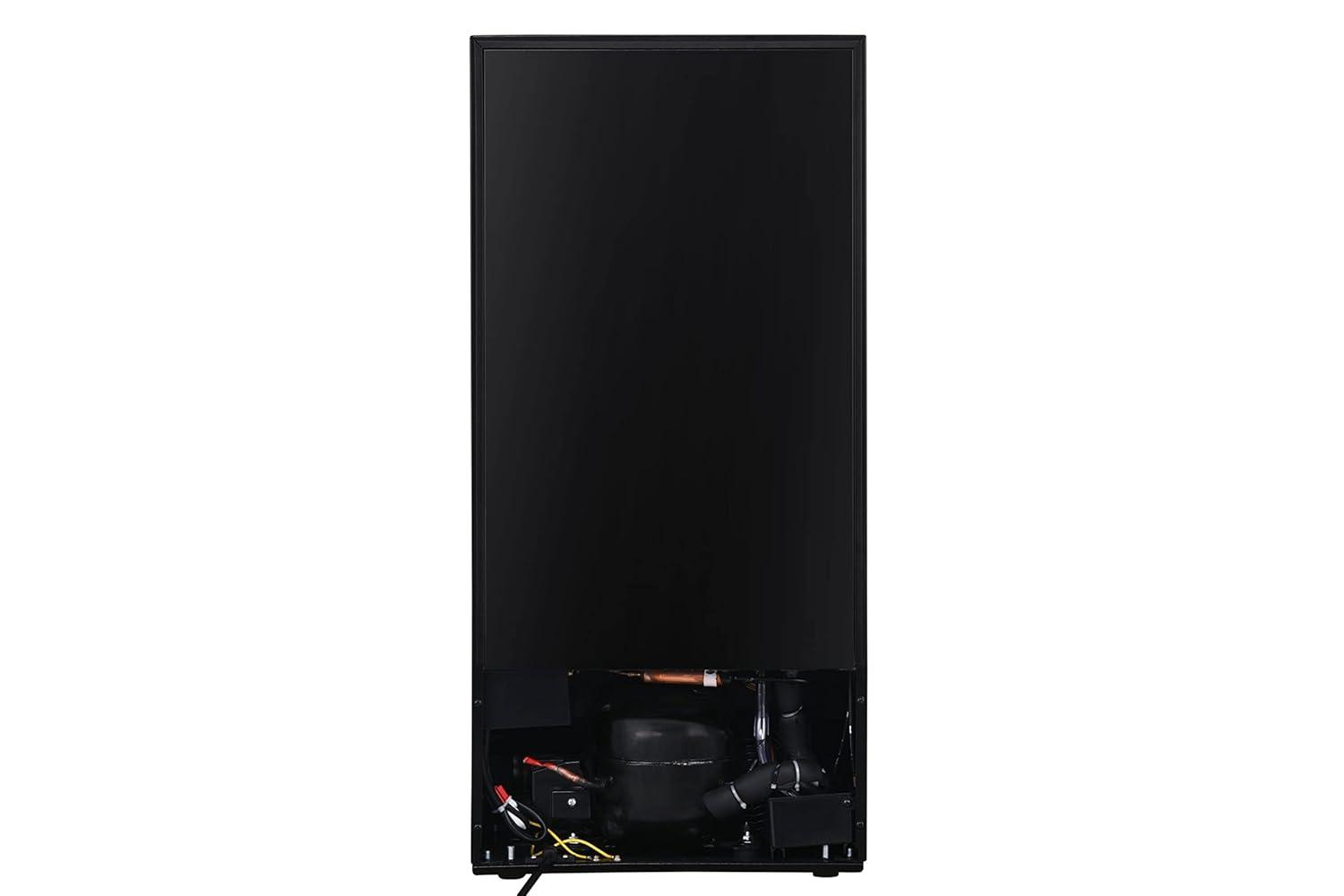EdgeStar 15-in W 80 -Can Capacity Black Built-in/Freestanding Indoor Beverage Refrigerator with Glass Door