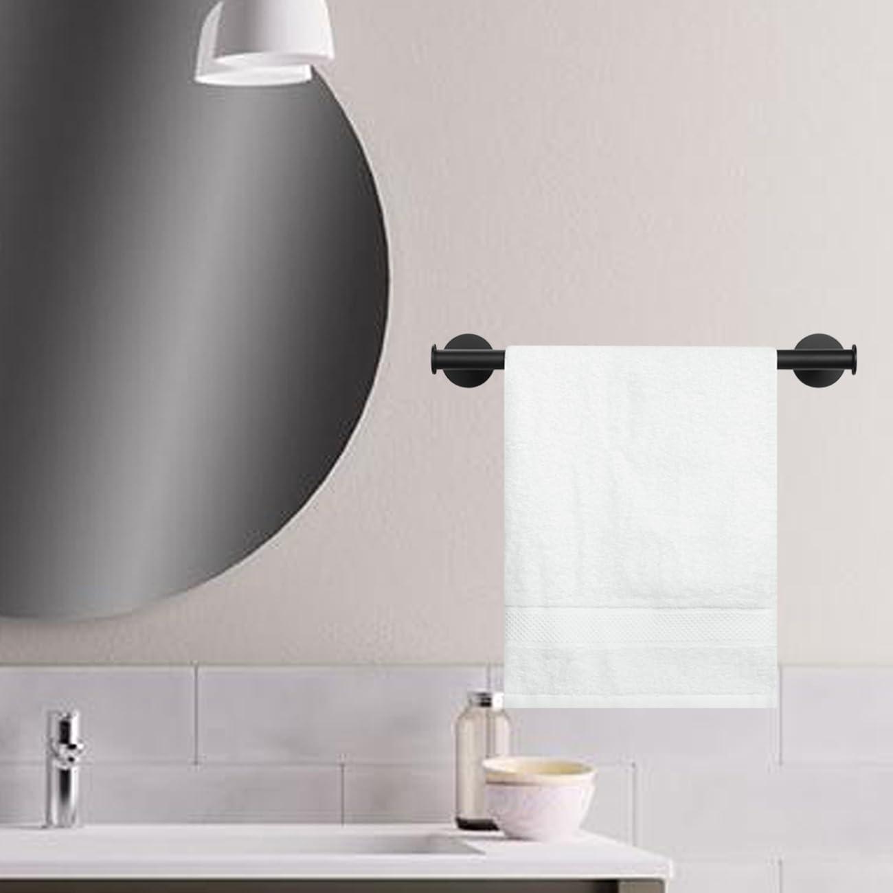 16" Towel Bar Rail Brushed Nickel Wall Mounted Towel Holder Bathroom Kitchen Cloths Hanger 304 Stainless Steel