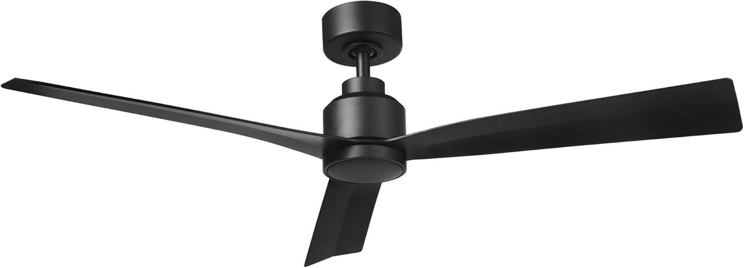 52" Smart Home Compatible 3 Blade Smart Ceiling Fan with Remote