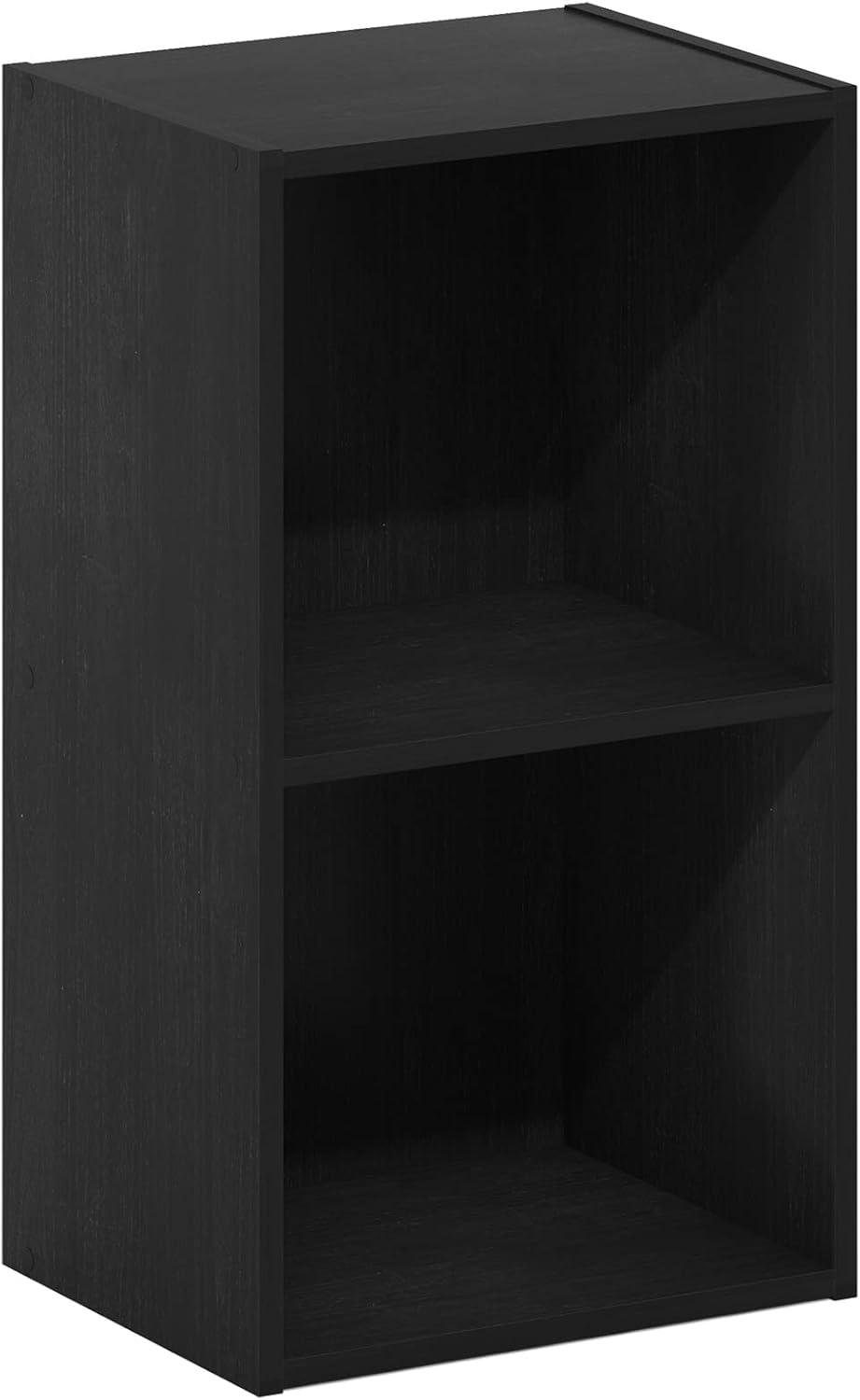 Furinno Pasir 2-Tier Open Shelf Bookcase Blackwood