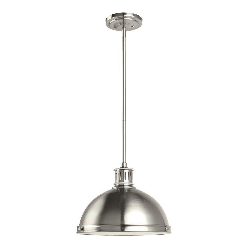 Pratt Street Metal 2-Light Brushed Nickel Pendant