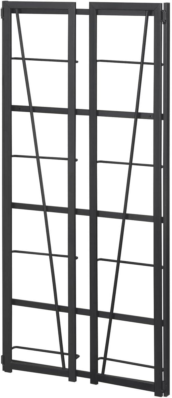 Xtra Folding 4 Tier Bookshelf Black