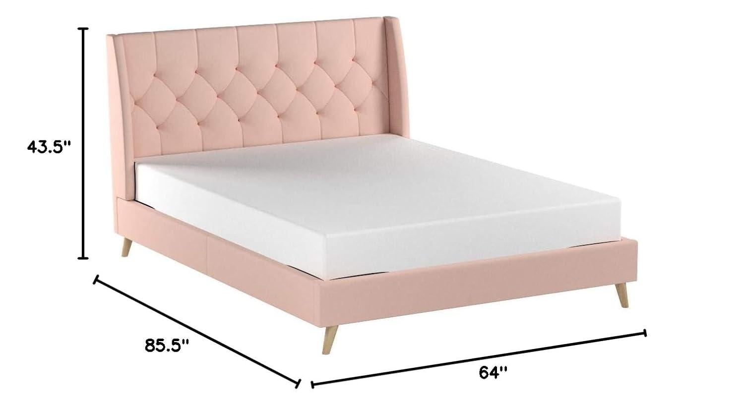 Her Majesty Upholstered Wingback Bed