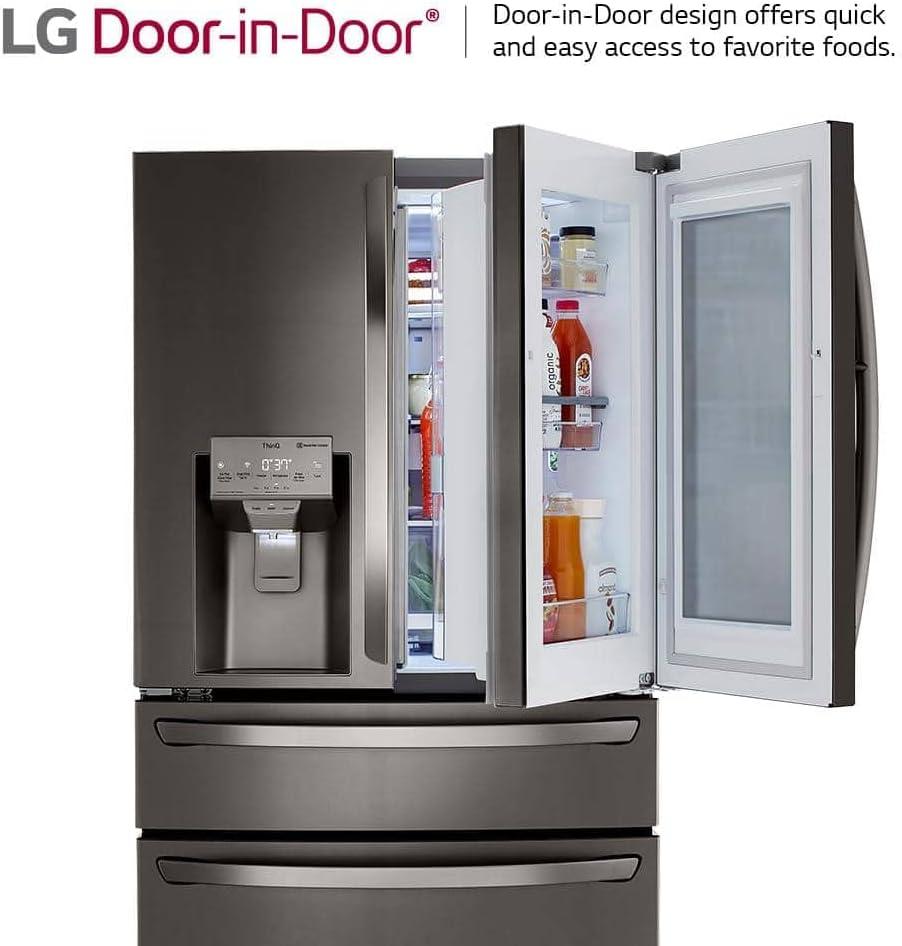 LG LRMVC2306D 23 Cu. Ft. Black Stainless French Door Smart Refrigerator