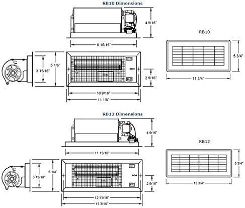 Tjernlund Products Register Booster Fan,75 cfm Air Flow RB10