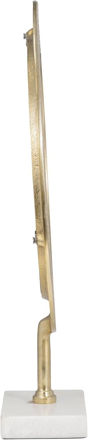 Gold Metal Thanksgiving Wall Mounted Figurine, 21" Height