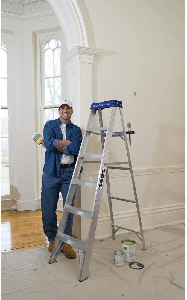 Louisville Ladder 10 ft. Aluminum Step Ladder with 250 lbs. Load Capacity Type I Duty Rating