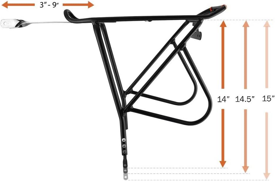 Ibera Touring Carrier - Compatible with MIK and PAKRAK System - Durable, Lightweight Bike Rack for Secure Cargo Transport