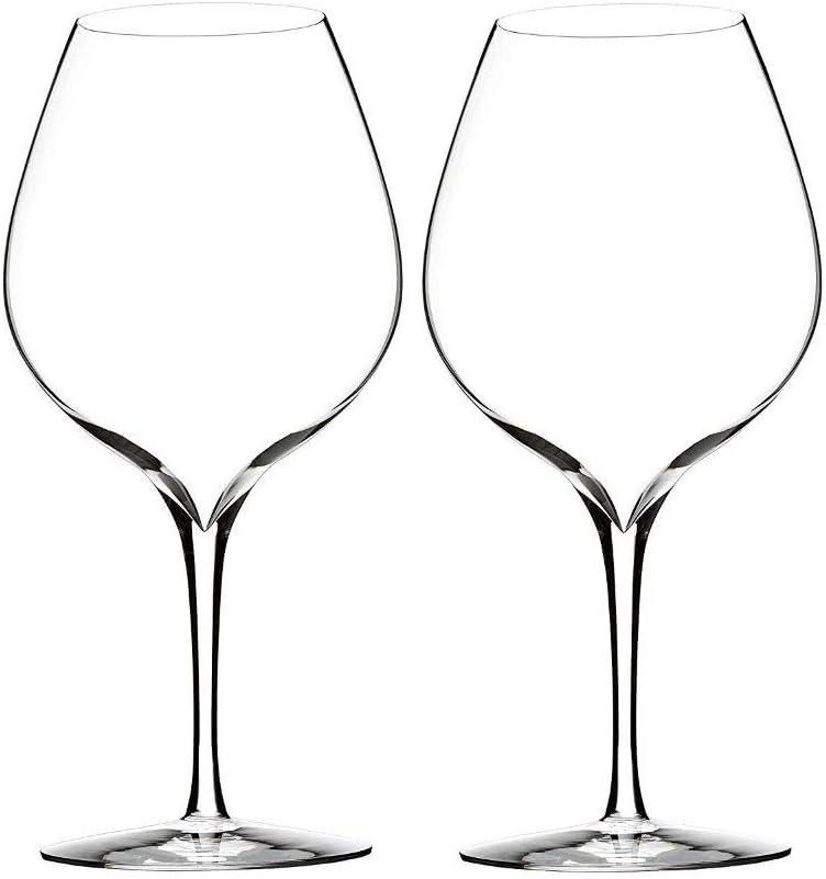 Elegance Clear Crystal Merlot Wine Glass Set