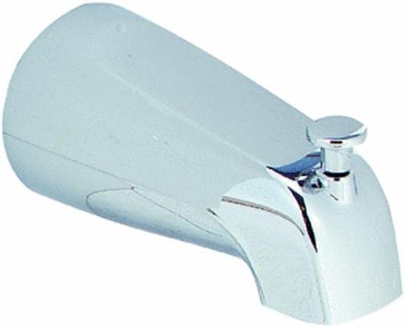 Chrome Tub Spout with Diverter and Installation Kit