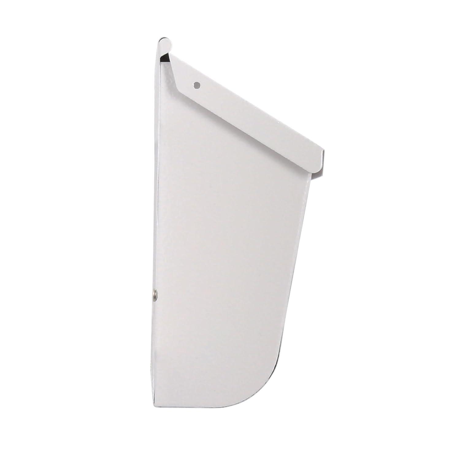 Gibraltar Mailboxes Woodlands Contemporary Galvanized Steel Wall Mount White Mailbox