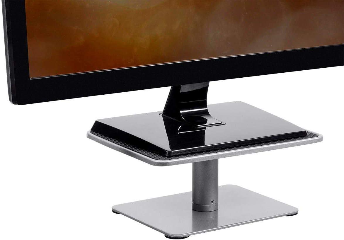 Monoprice Universal Monitor Riser Stand - Silver Perfect For Raising Your Monitor About 4.7 to 6.7 Inches - Workstream Collection