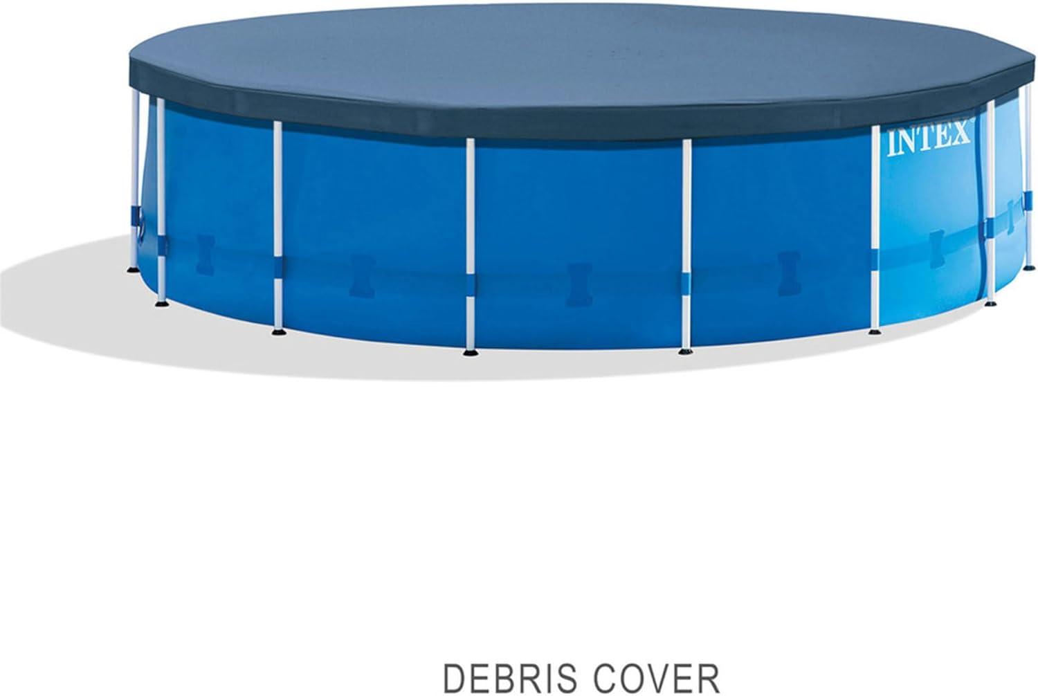 Intex Intex Metal Frame Round Above Ground Swimming Pool w/Pump