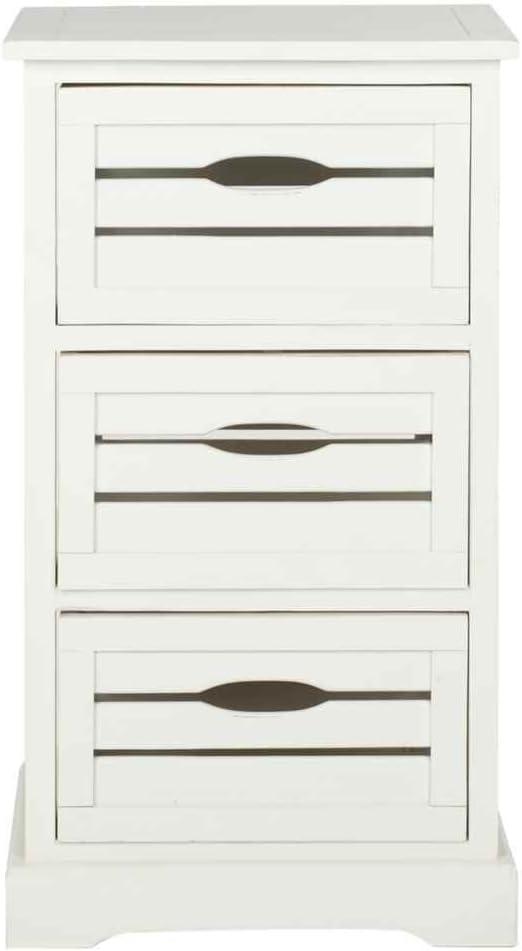 Samara 3 Drawer Cabinet - AMH5713 - Distressed Cream - Safavieh Couture