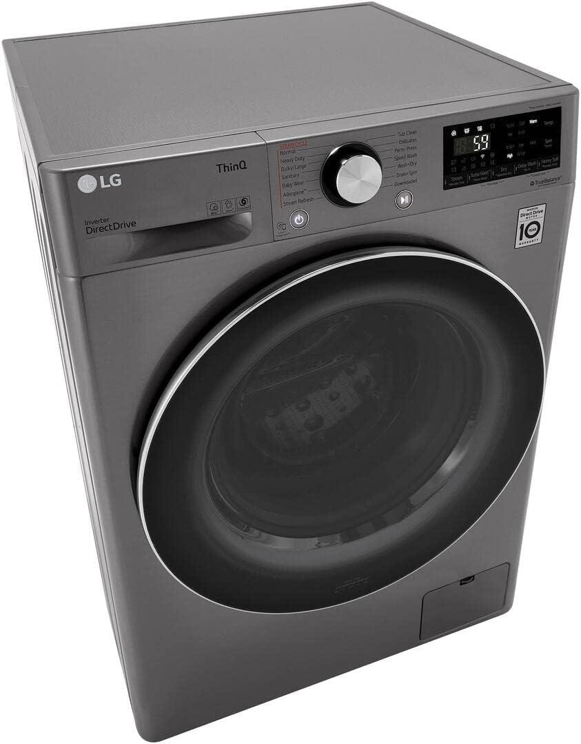 LG LG Smart Wi-Fi Enabled Compact Front Load All-In-One Washer/Dryer Combo with Built-In Intelligence, 2.4 cu. ft. WM3555HVA