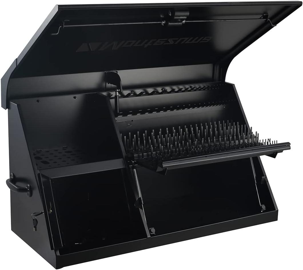 Montezuma 41" x 18" Triangle Toolbox (steel, flat black)