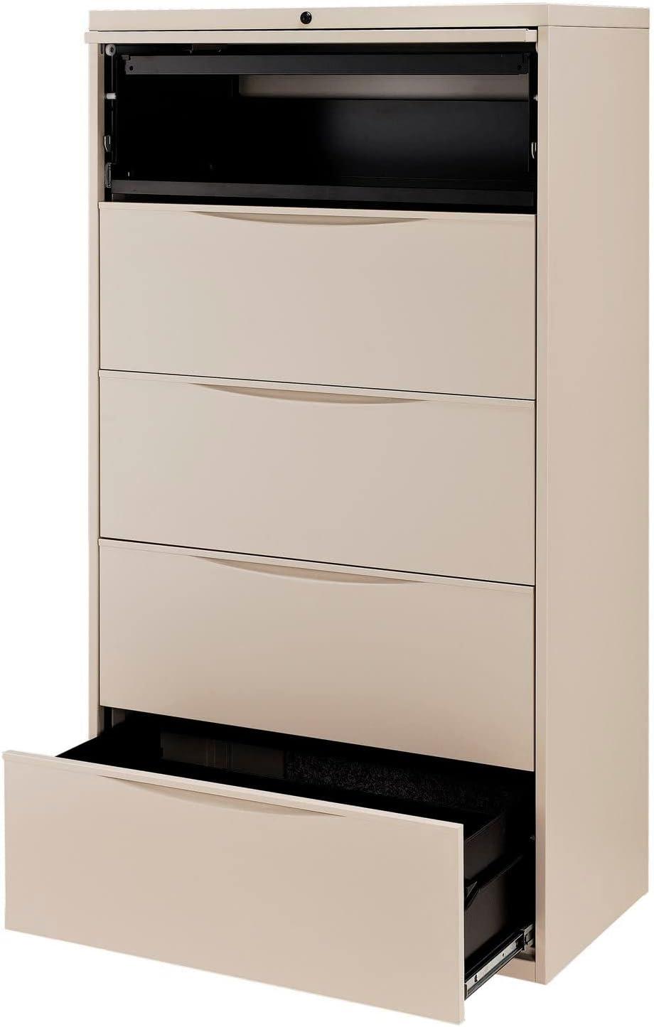 36'' Wide 5 -Drawer Steel File Cabinet