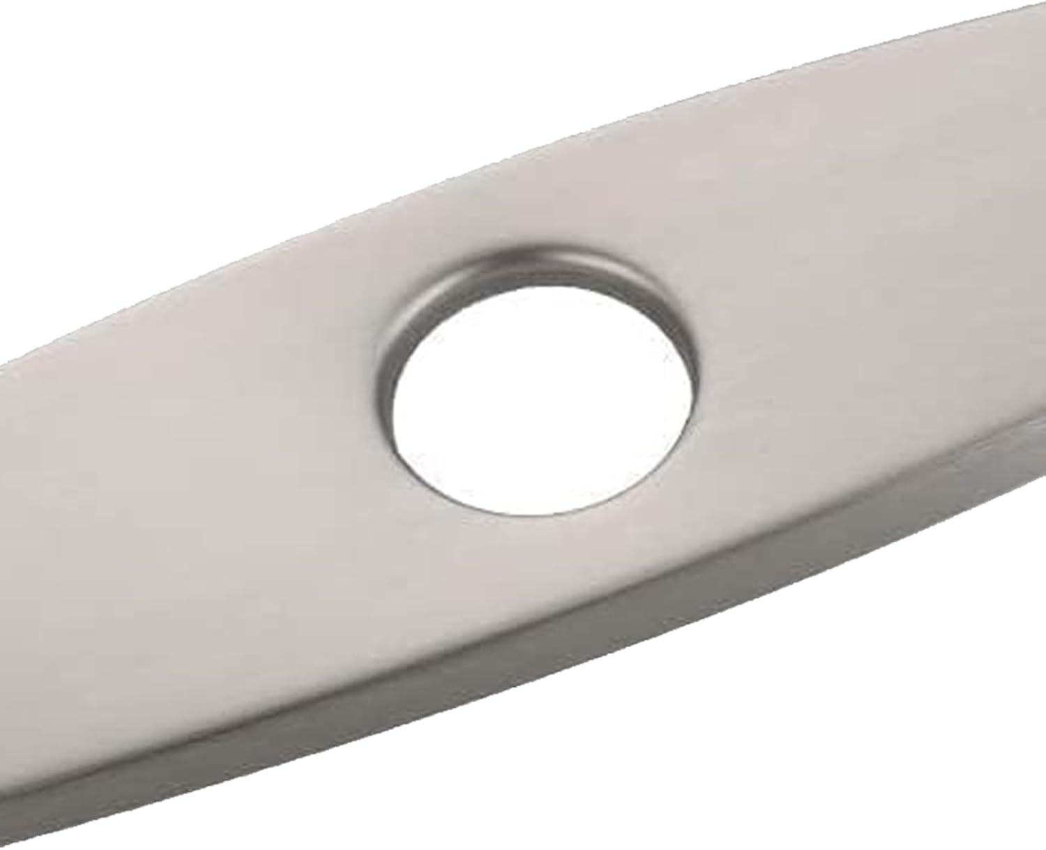 10 in. Kitchen Faucet Sink Hole Cover Deck Plate Escutcheon For 1 or 3 Hole in Brushed Nickel