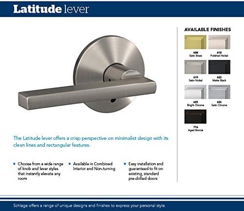 Custom Latitude Hall-Closet and Bed-Bath Lever with Collins Trim