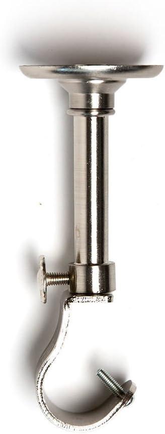 Room/Dividers/Now Adjustable Ceiling Mounted Curtain Rod - Extra Long 108-168 Inch Extendable Heavy Duty Rods for Walls, Ceilings, Windows and Room Partitions - Silver