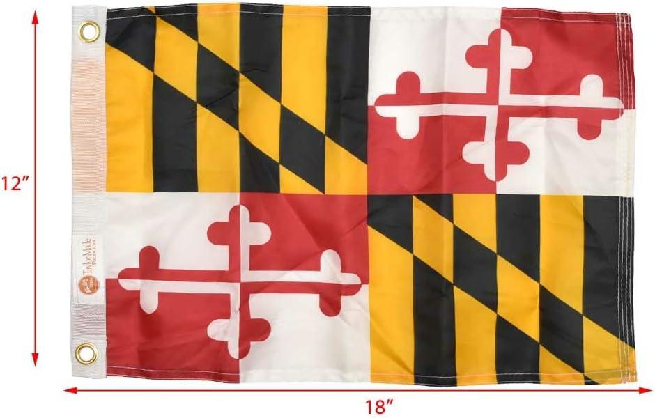 Taylor Made Boat Courtesy Flag 93106 | Maryland Red White Black Yellow