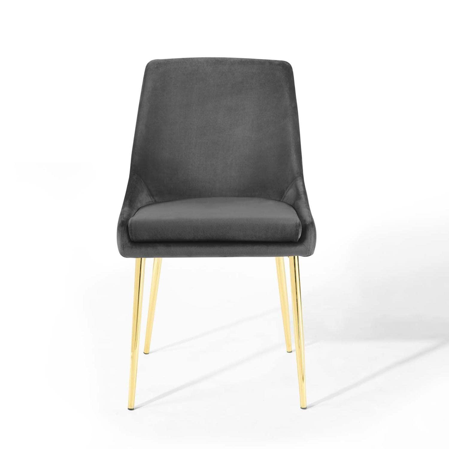 Modway Viscount Performance Velvet Dining Chairs - Set of 2