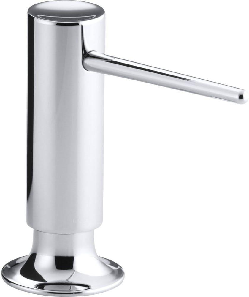 Polished Chrome Brass Soap and Lotion Dispenser