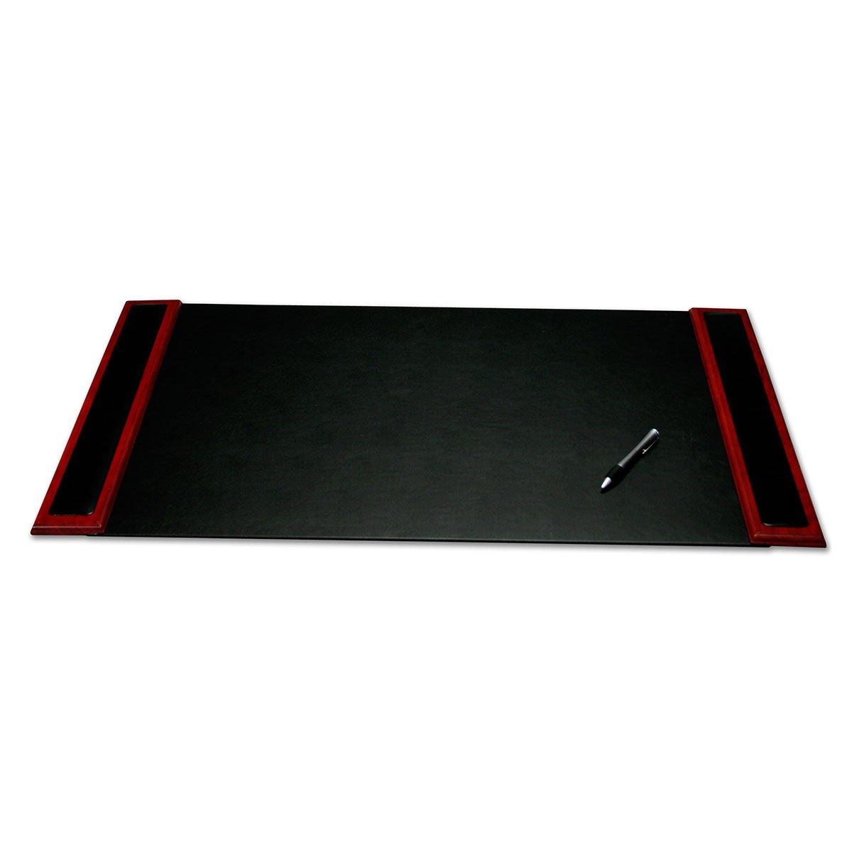 Dacasso Rosewood and Leather Desk Set, 10-Piece