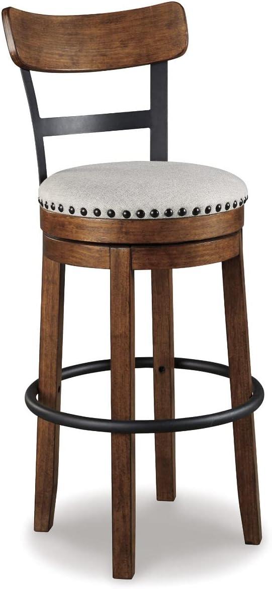 Tall Valebeck Upholstered Swivel Barstool - Signature Design by Ashley