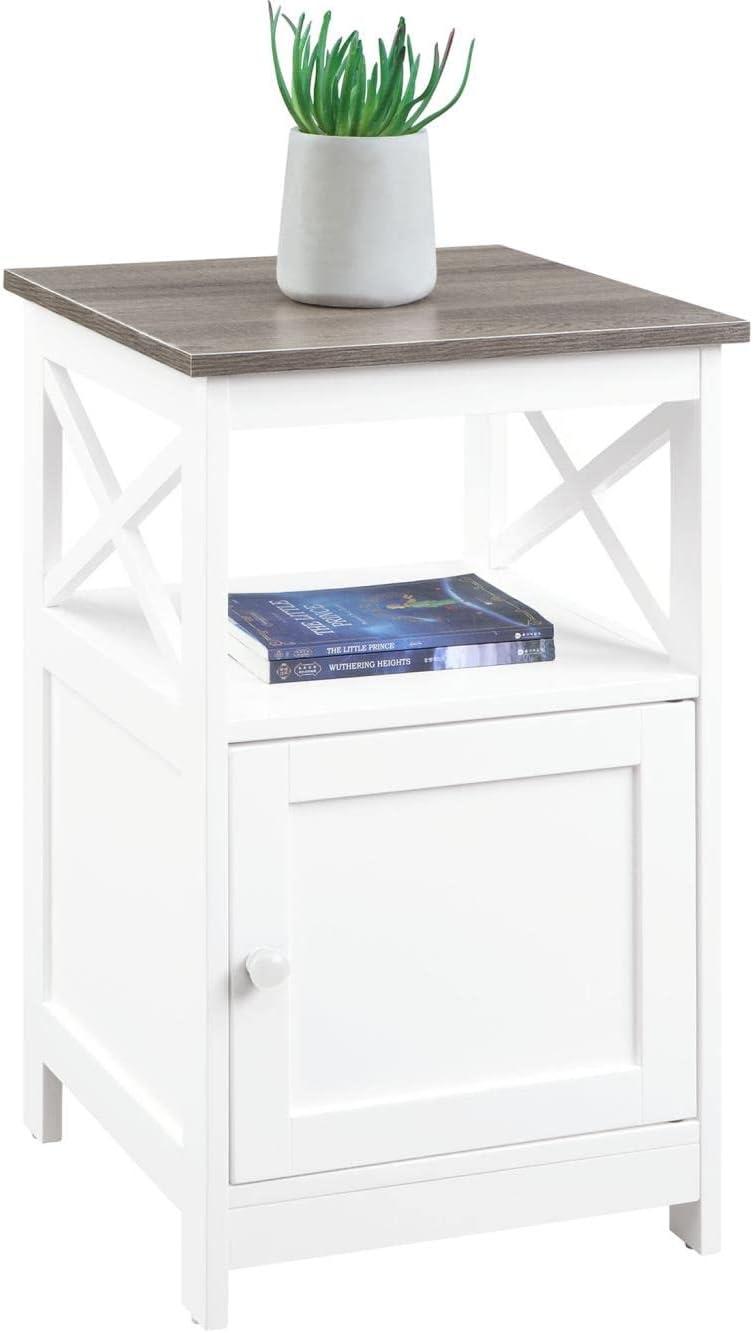 Convenience Concepts Oxford End Table with Cabinet, Multiple Finishes