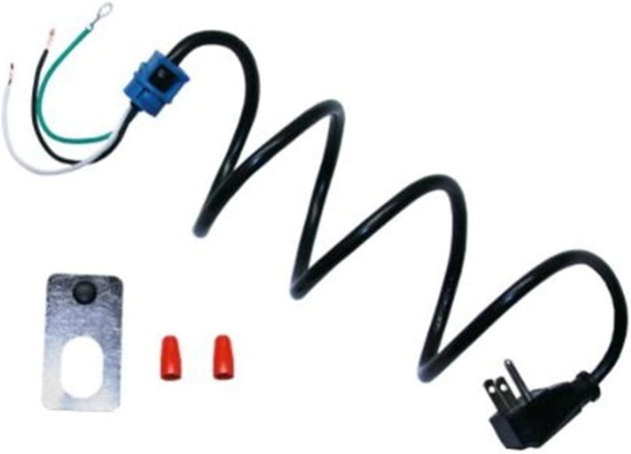 Black 51-Inch Range Hood Power Cord Kit